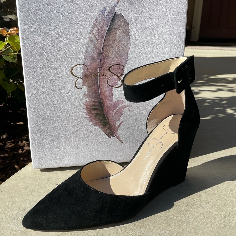 Black Wedge Sandals women’s 9.5